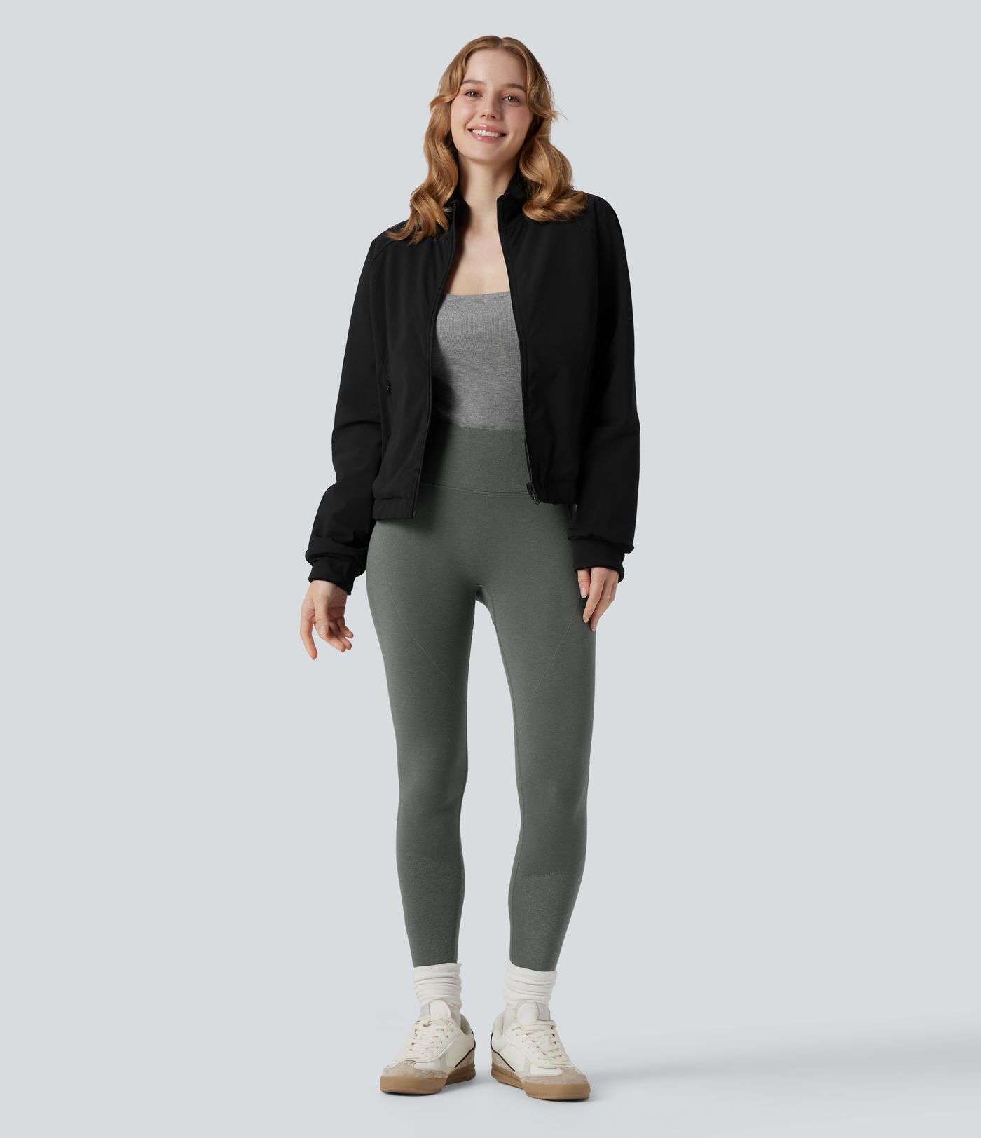 Legging 7/8 thermique gainant taille haute sans couture HeatCore OneForm Seamless Flow