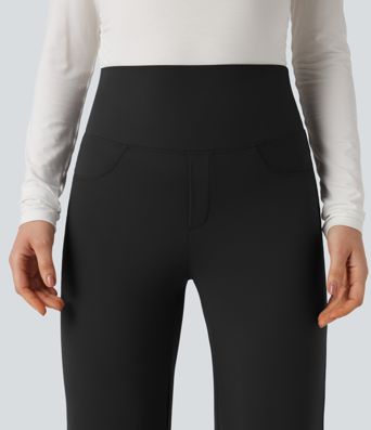 Halara UltraSculpt™ High Waisted Tummy Control Straight Leg Work Pants with Pockets