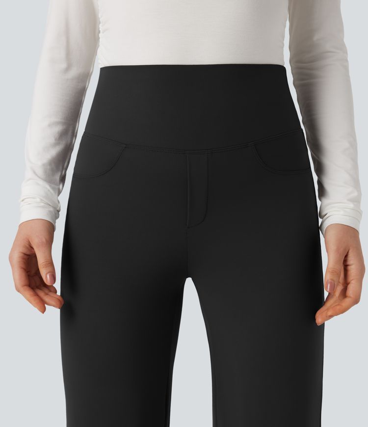 Halara UltraSculpt™ High Waisted Tummy Control Straight Leg Work Pants with Pockets