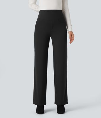 Halara UltraSculpt™ High Waisted Tummy Control Straight Leg Work Pants with Pockets
