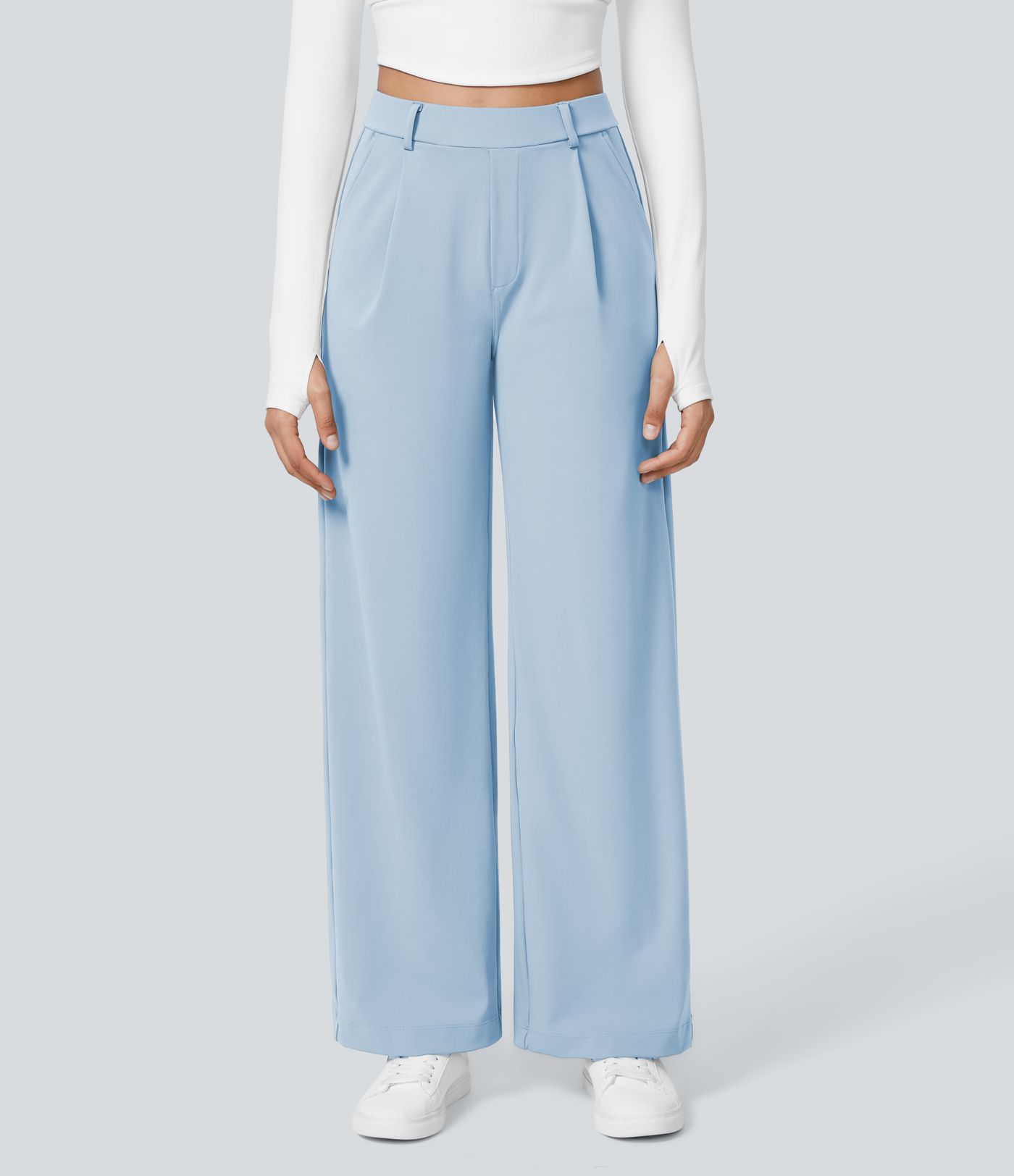 Halara Flex™ DayStretch High Waisted Pocket Straight Leg Work Pants