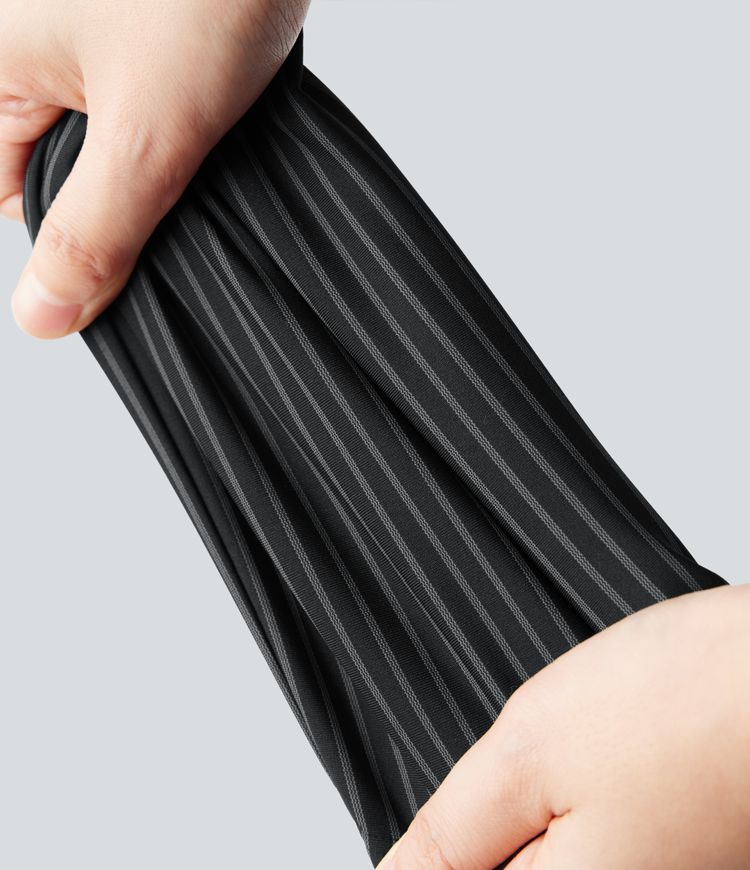 Halara Flex™ High Waisted Straight Leg Stripe Suit Work Pants with Pockets