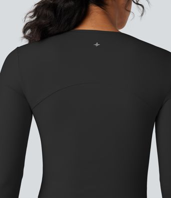 SoftlyZero™ Plush Long Sleeve Thumb Hole Yoga Sports Top