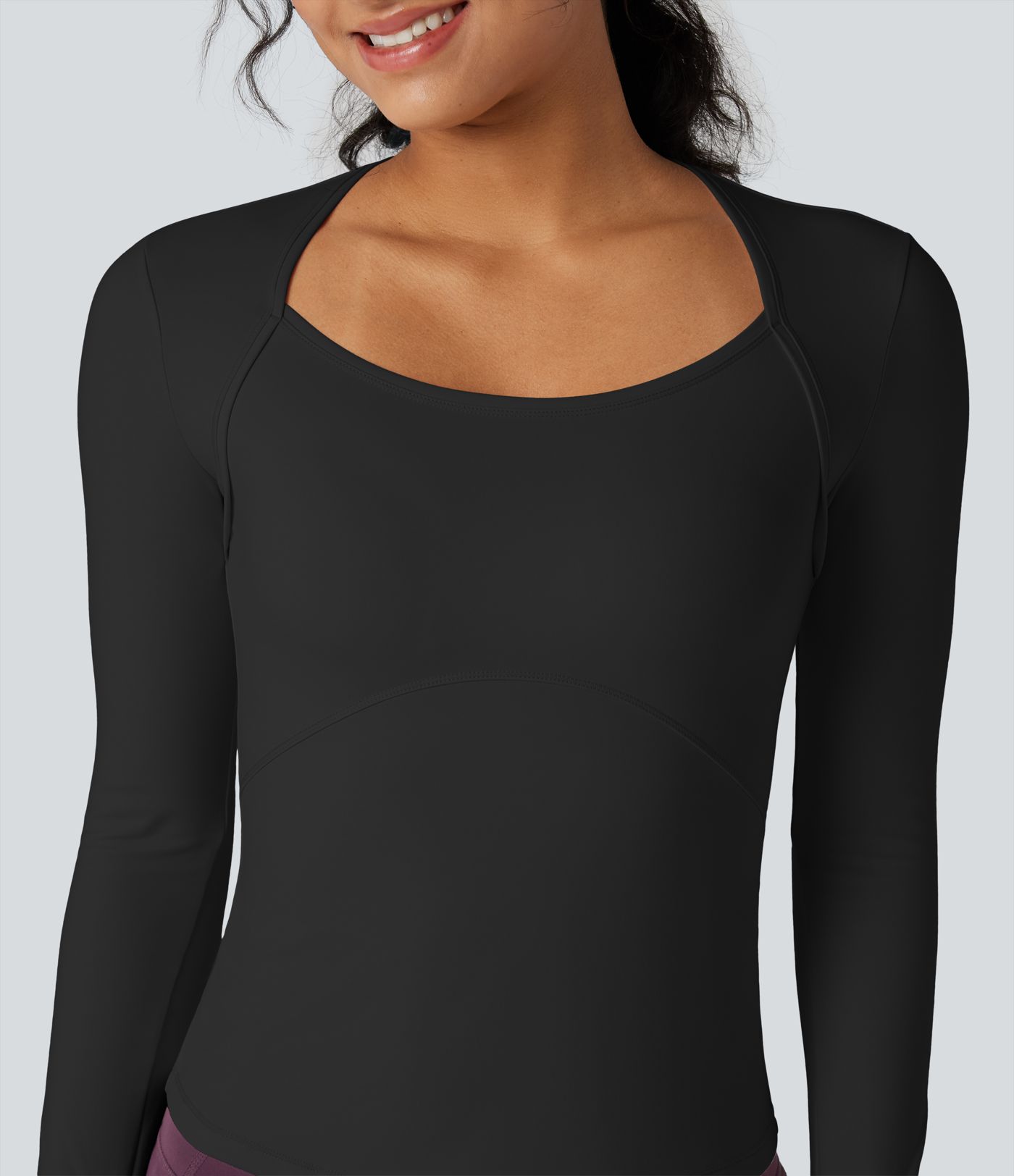 SoftlyZero™ Plush Long Sleeve Thumb Hole Yoga Sports Top