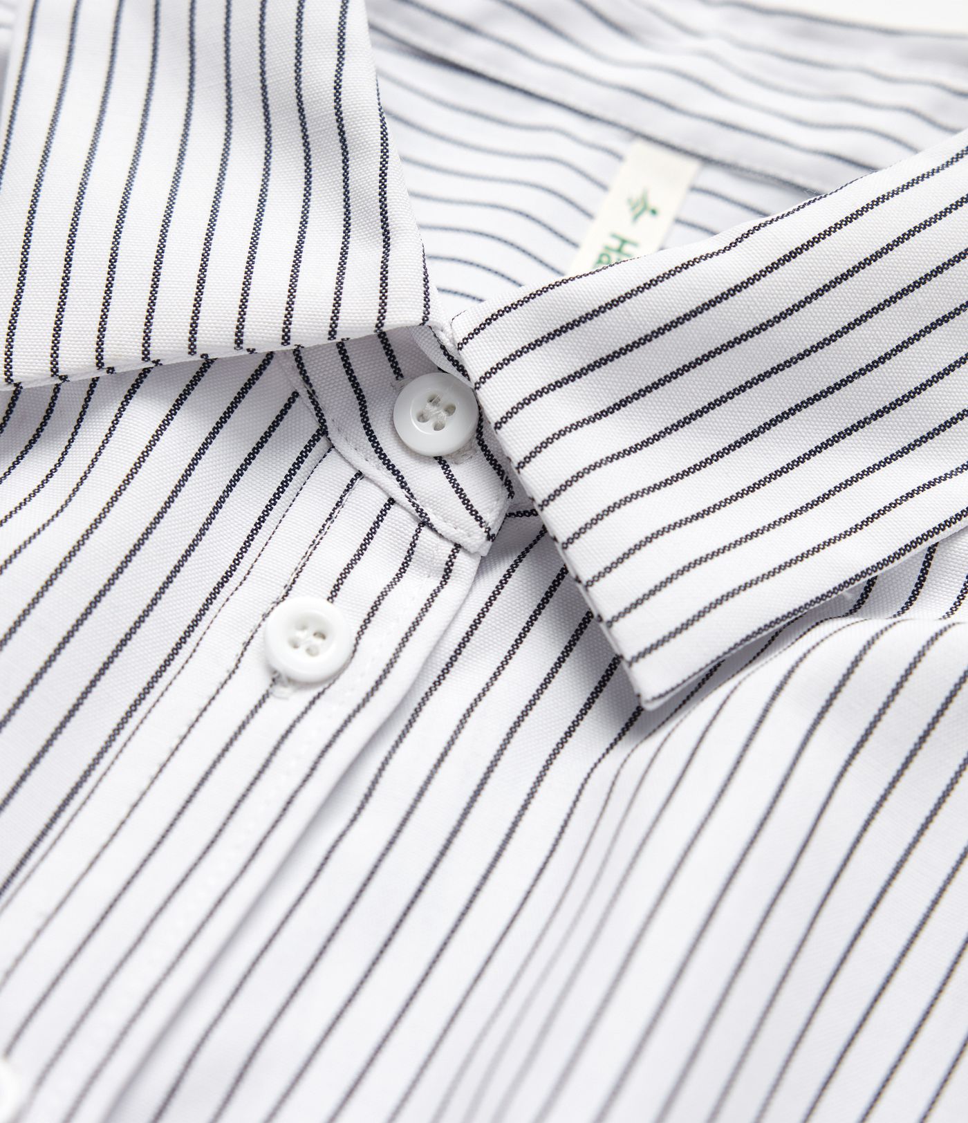 Collar Long Sleeve Curved Hem Stripes Relaxed Casual Shirt