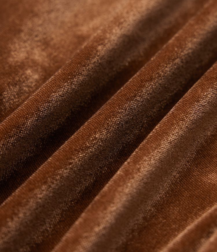 High Waisted Color Block Velvet Straight Leg Casual Pants with Pockets