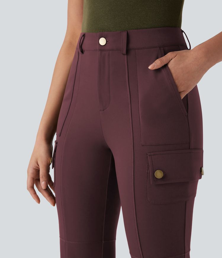 DayStretch Mid Rise Pockets Hiking Cargo Bootcut Pants