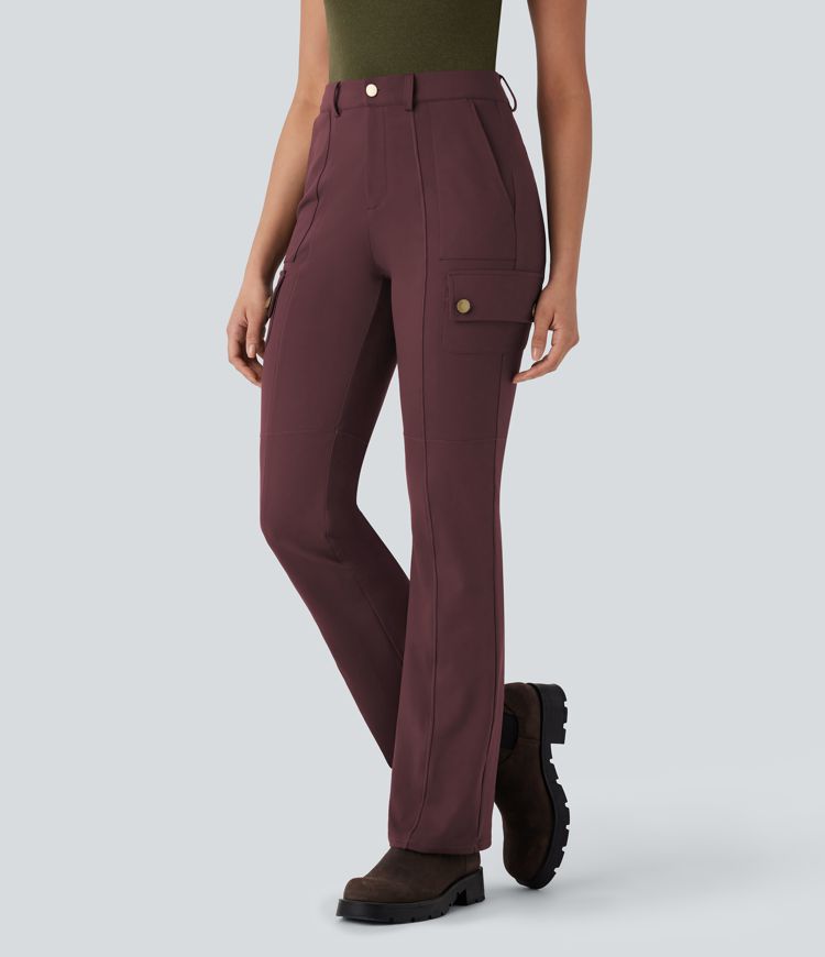 DayStretch Mid Rise Pockets Hiking Cargo Bootcut Pants