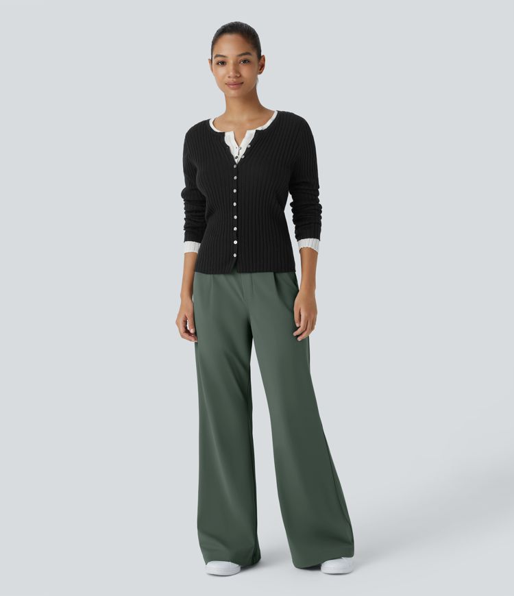 Halara Flex™ High Waisted Pocket Work Flared Trousers