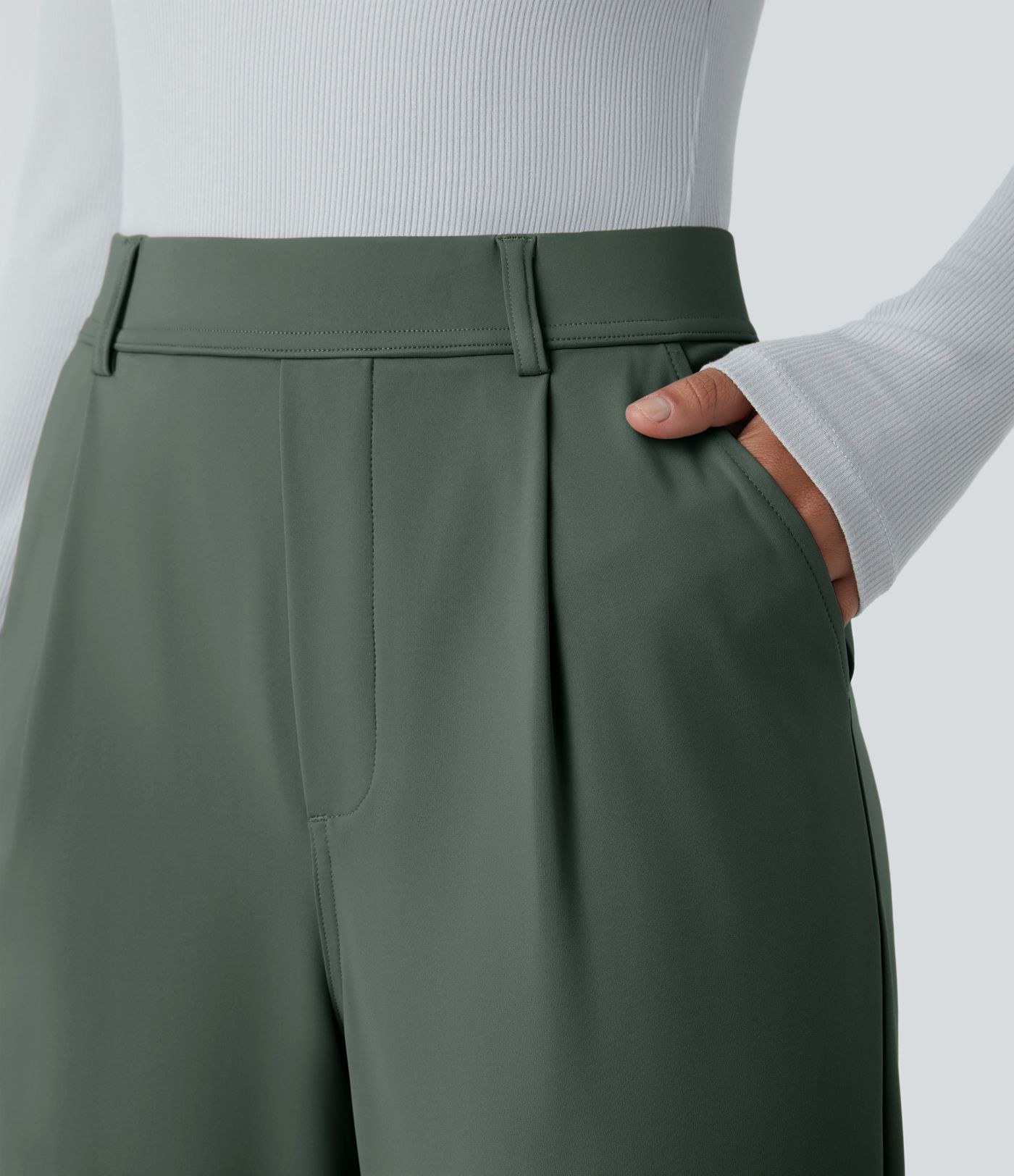 Halara Flex™ High Waisted Pocket Work Flared Trousers