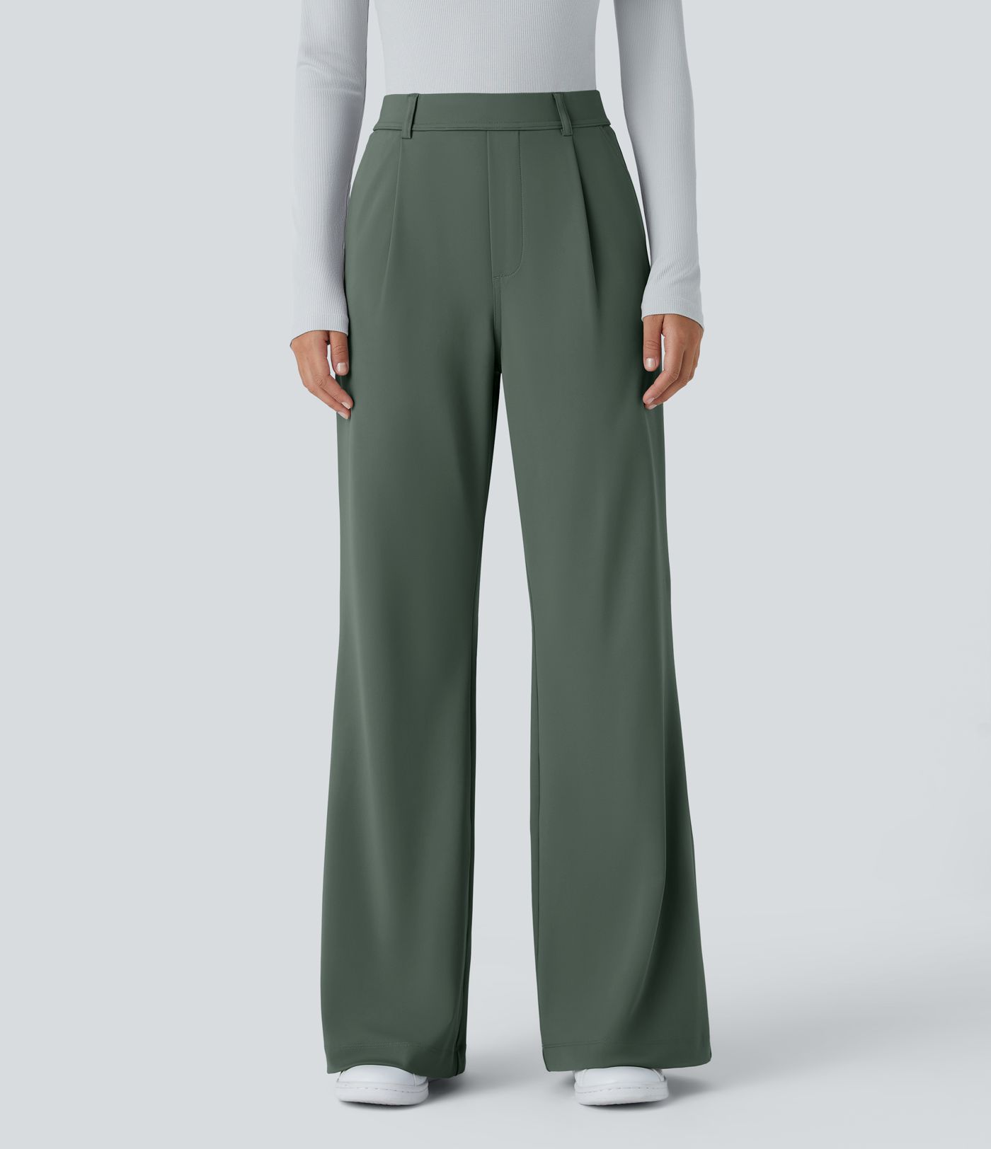 Halara Flex™ High Waisted Pocket Work Flared Trousers