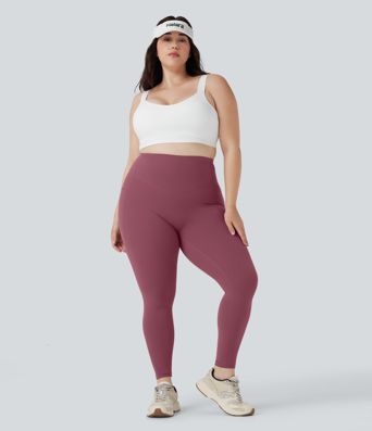 Dámské tvarující legíny Plus Size Halara UltraSculpt™ SoCinched s vysokým pasem, zeštíhlujícím efektem, kontrolou břicha a kapsami