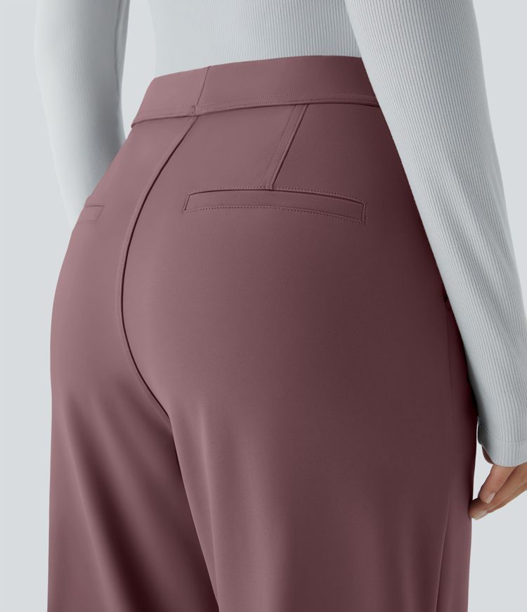 Pantalon tailleur évasé taille haute Halara Flex™ DayStretch avec poches