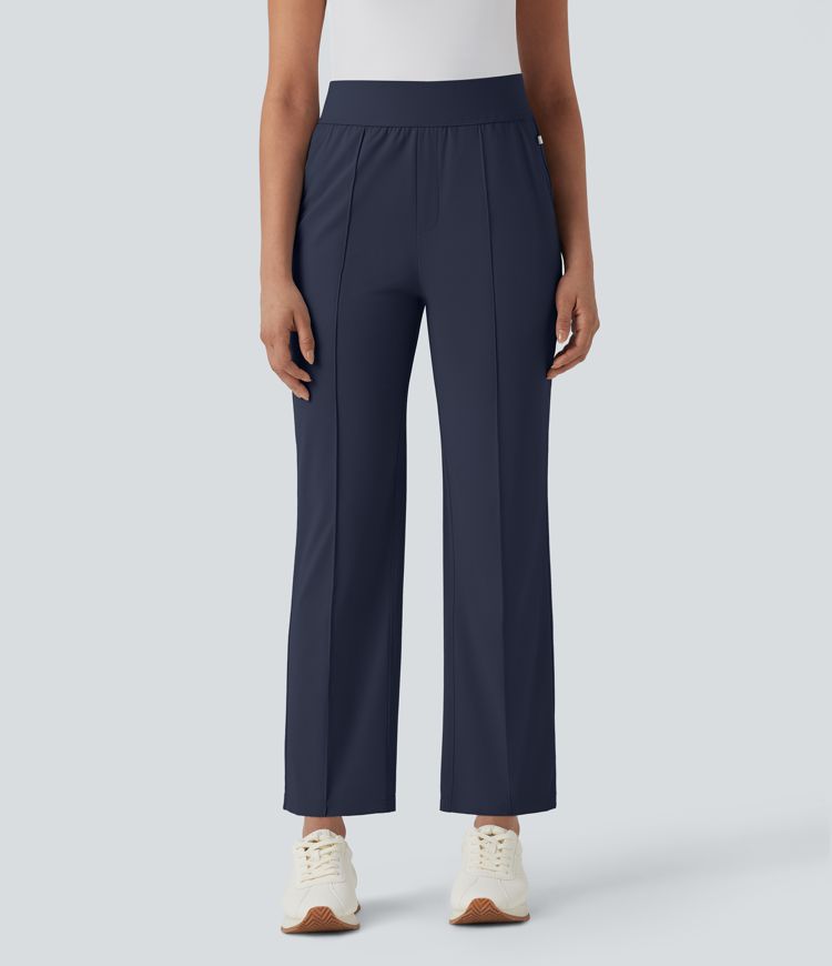 Pantalon de golf séchage rapide, taille mi-haute, avec poches et poche tee, UPF40+