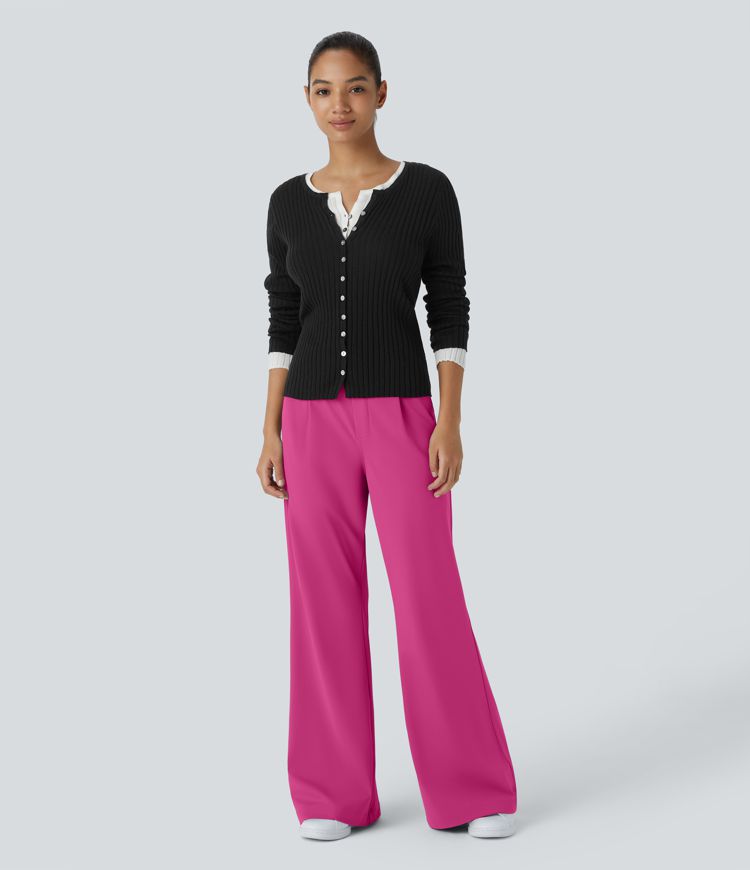 Halara Flex™ High Waisted Pocket Work Flare Trousers