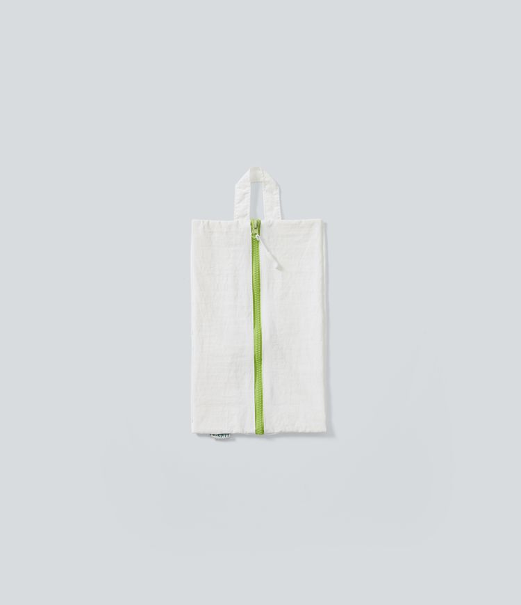 Sac de rangement zippé détente color block x2