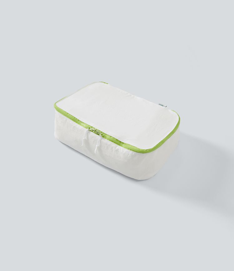 Sac de rangement zippé détente color block x2