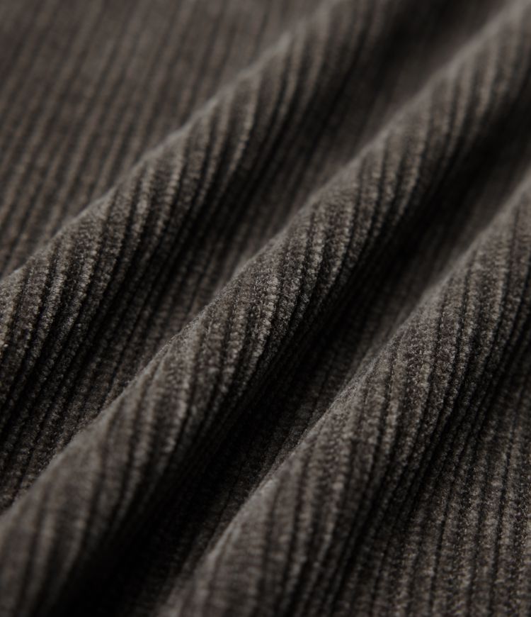 Pantalon baggy velours côtelé chenille taille mi-haute avec cordon de serrage et poches