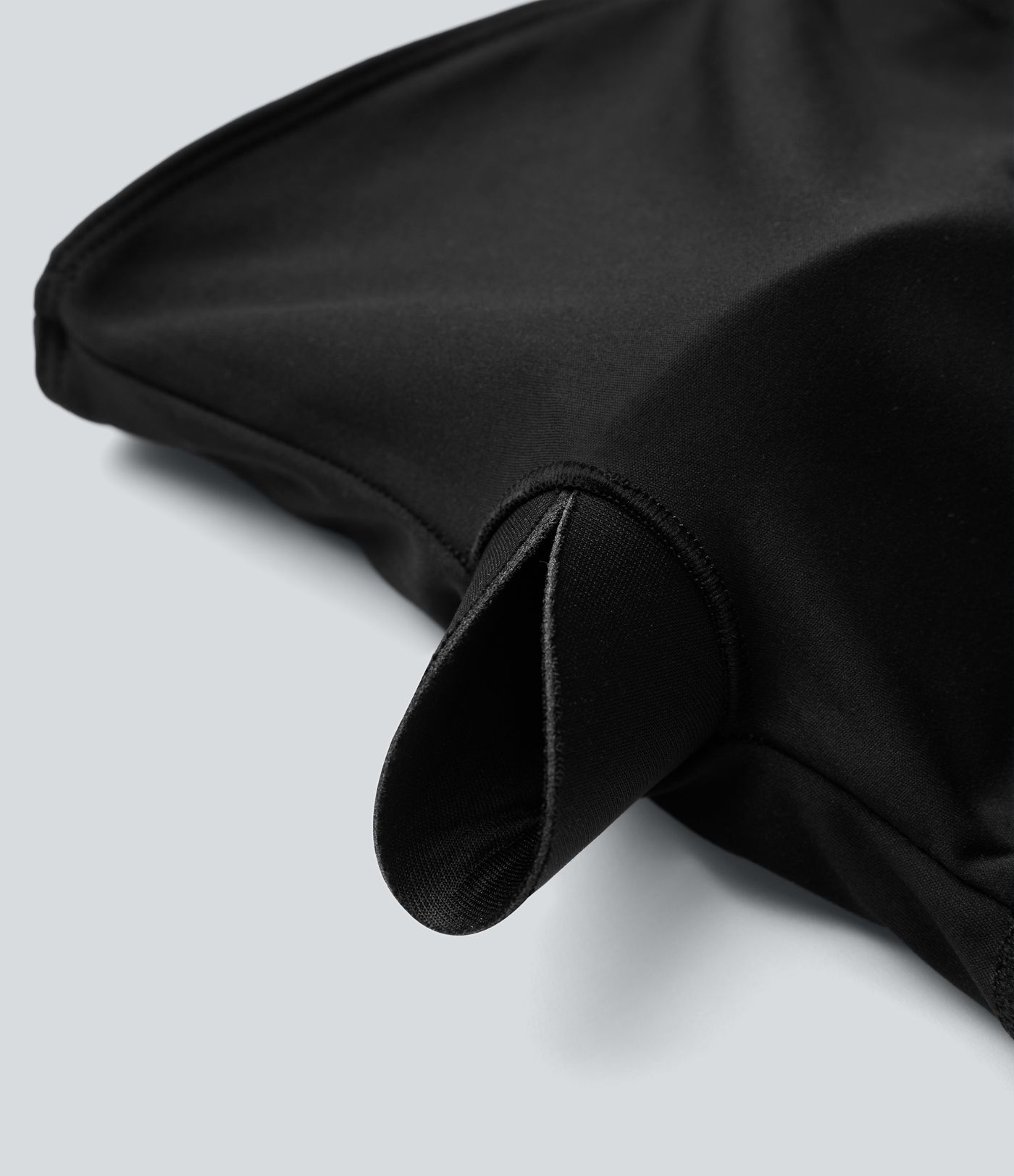 U-Neck Backless Long Sleeve Thumb Holes Adjustable Hook Cropped Yoga Sports Top