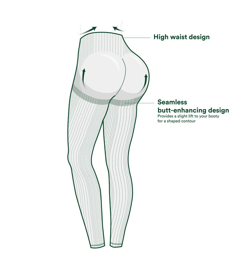 Seamless Flow High Waisted Tummy Control Butt Lifting 7/8 Yoga Leggings