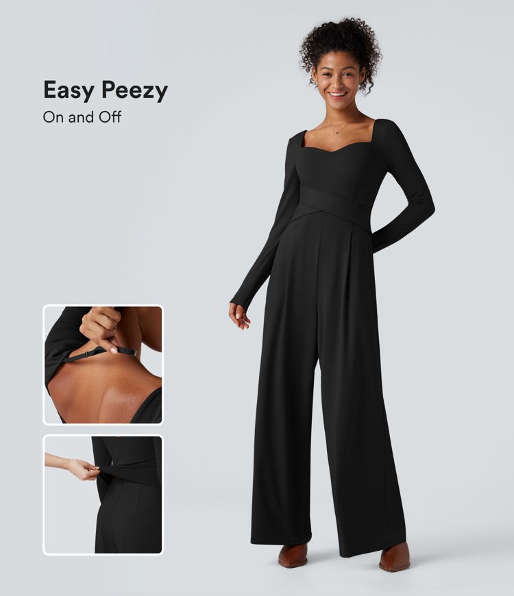 Combinaison dos nu manches longues avec poches - Édition Easy Peezy