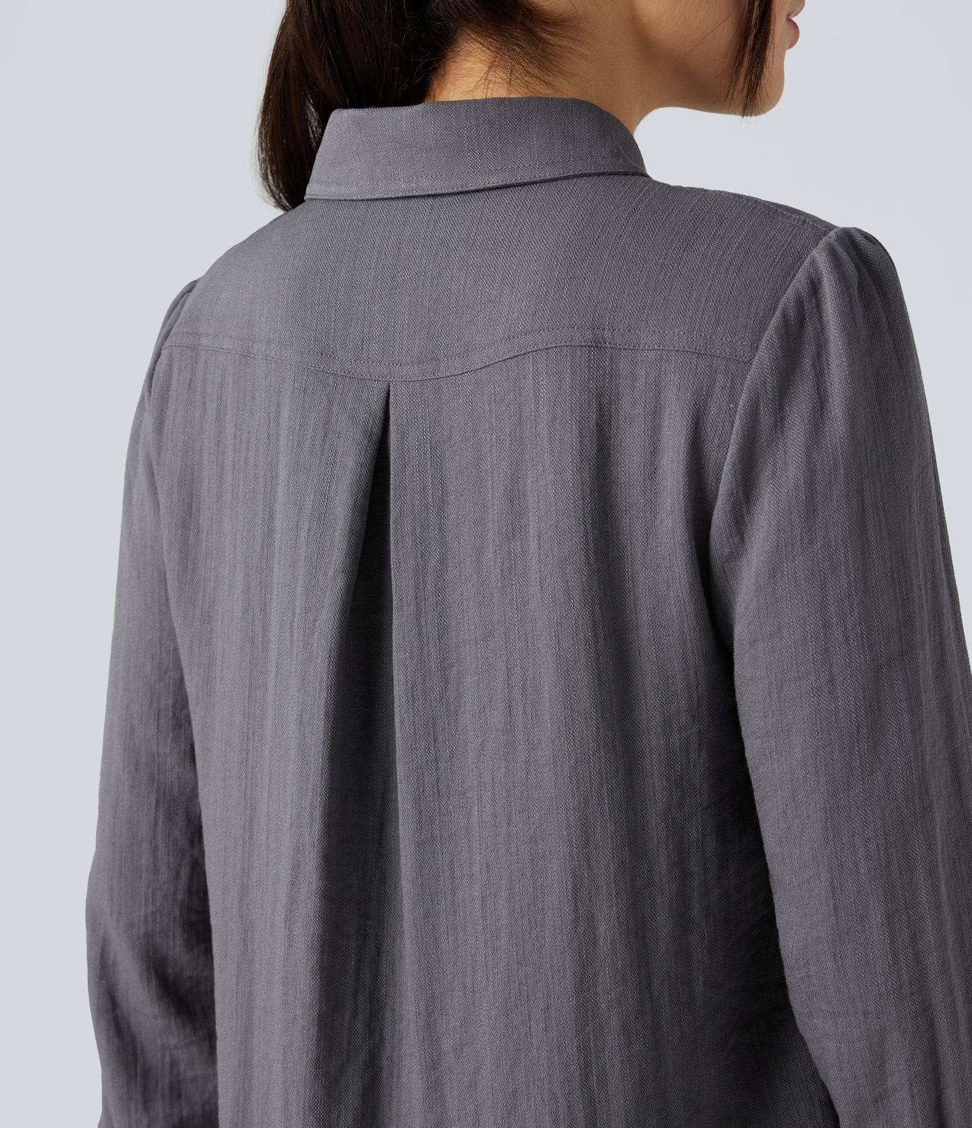 Chemise cargo col chemise manches longues avec poches