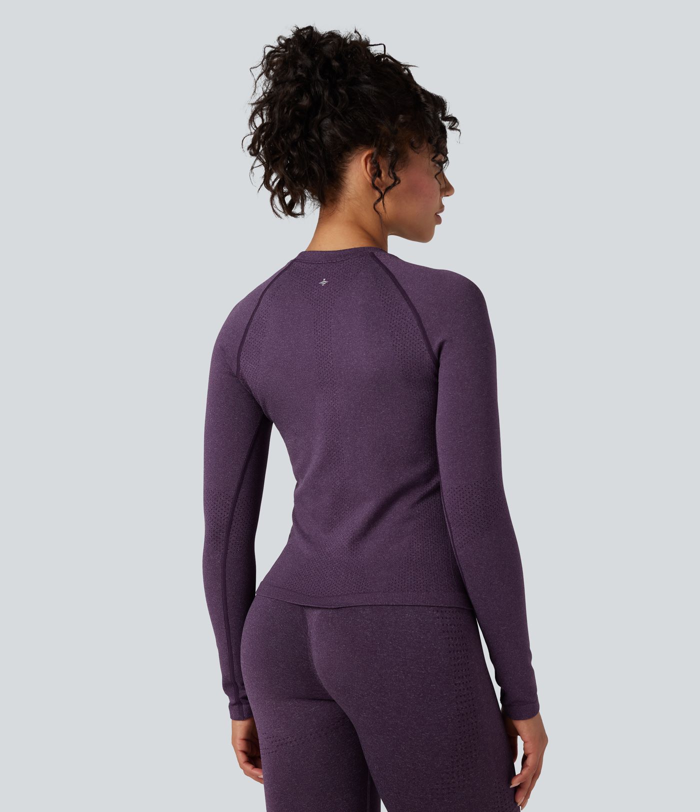 OneForm Seamless Flow Round Neck Raglan Long Sleeve Yoga Sports Top