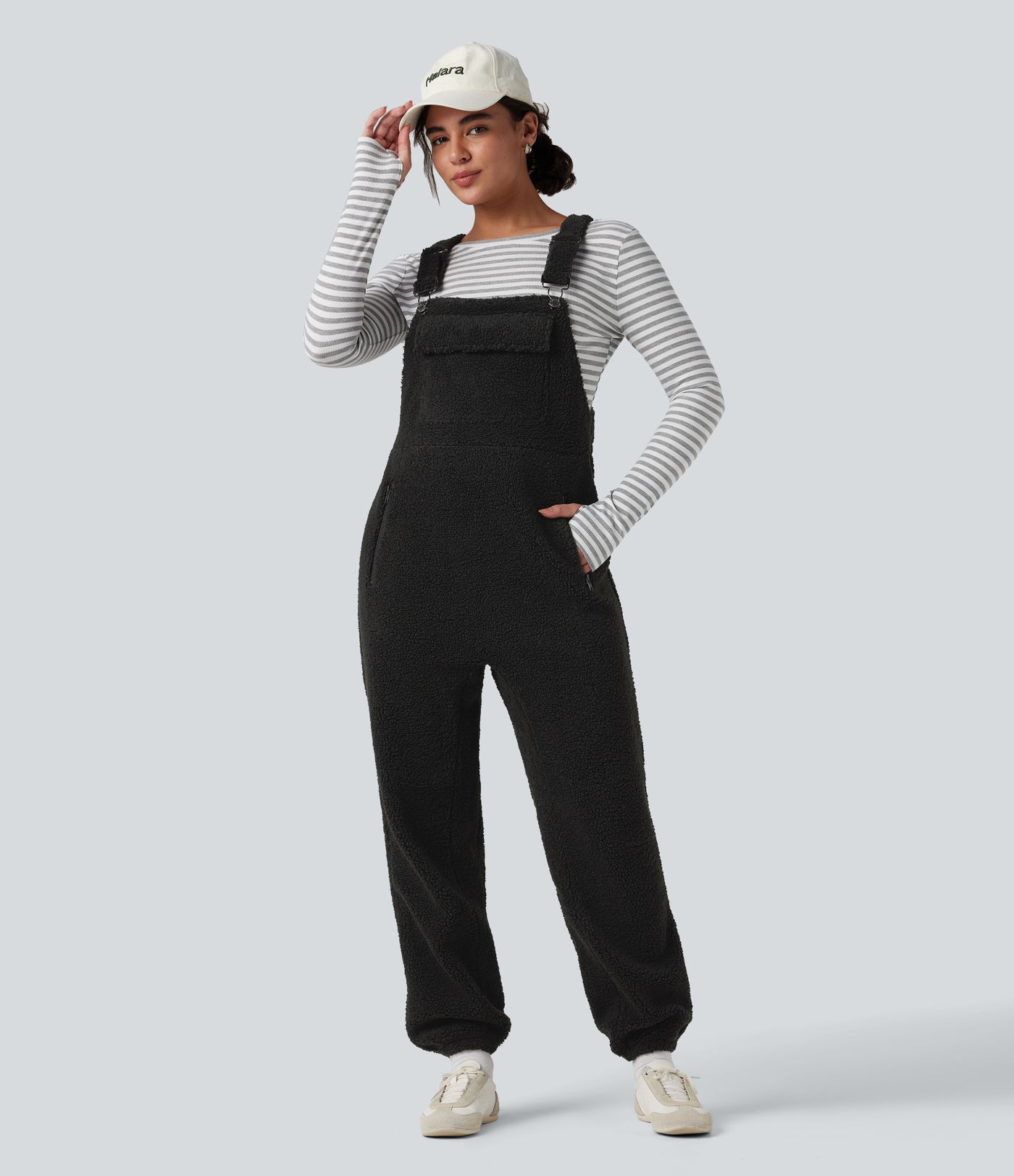 Salopette sherpa avec poches