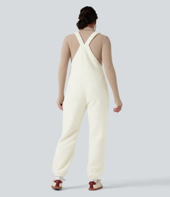 Avslappet Sherpa-jogger-selebukse med lommer