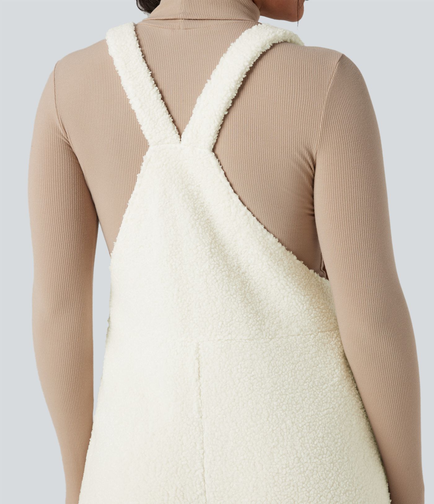 Avslappet Sherpa-jogger-selebukse med lommer