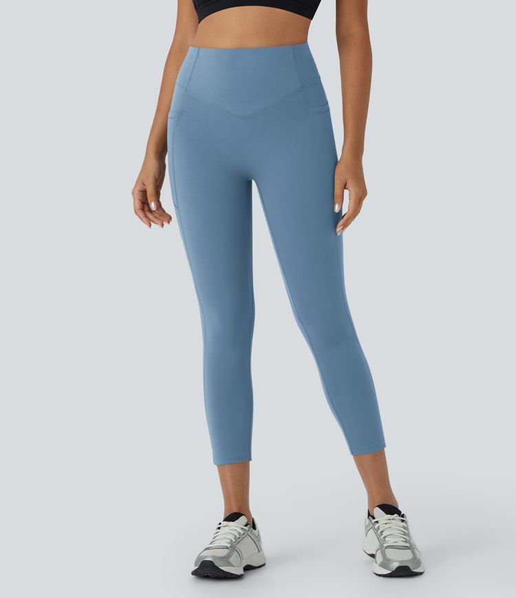 Halara UltraSculpt™ High Waisted Scrunch Butt Lifting Tummy Control Pocket Shaping Capri Training Leggings