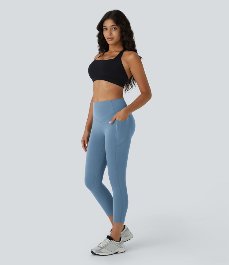 Halara UltraSculpt™ High Waisted Scrunch Butt Lifting Tummy Control Pocket Shaping Capri Training Leggings