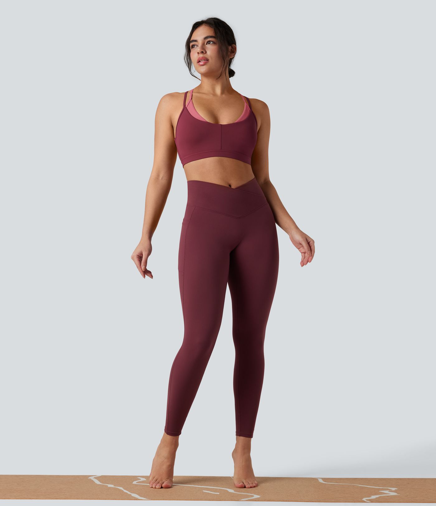 SoftlyZero™ Airy 2-in-1 Yoga Sports Bra Cool-touch Light Support - UPF50+