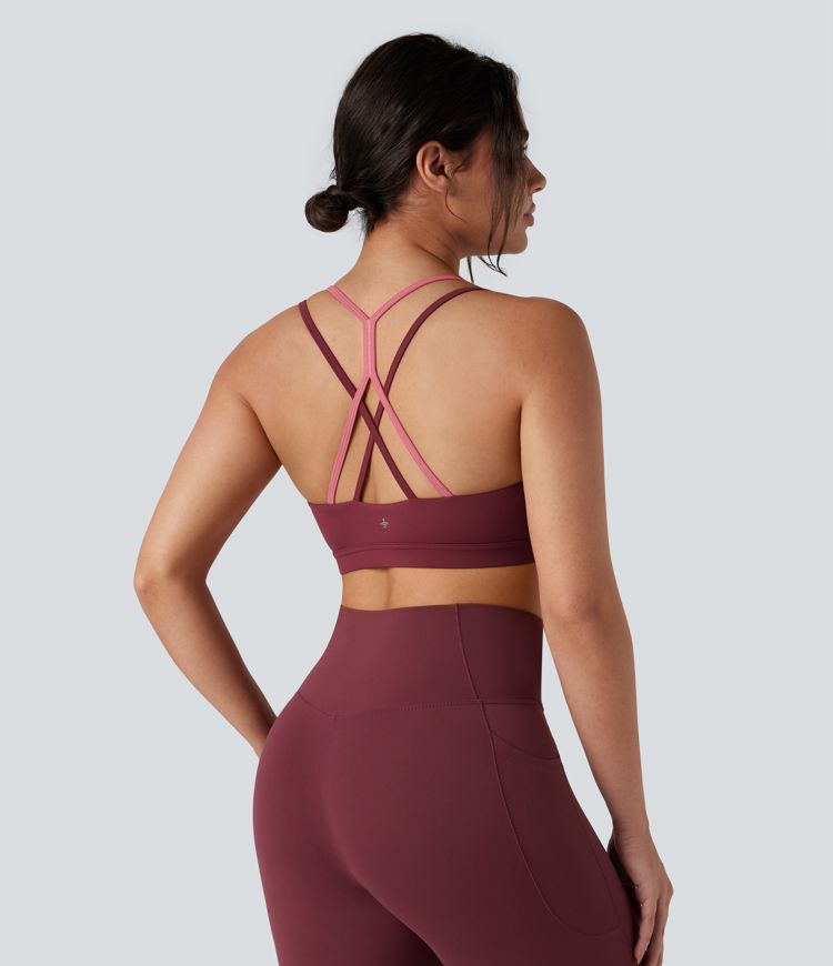 SoftlyZero™ Airy 2-in-1 Yoga Sports Bra Cool-touch Light Support - UPF50+