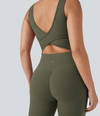 Combinaison Halara UltraSculpt™ en forme de V avec effet push-up pour les jambes et poches — Édition Easy Peezy