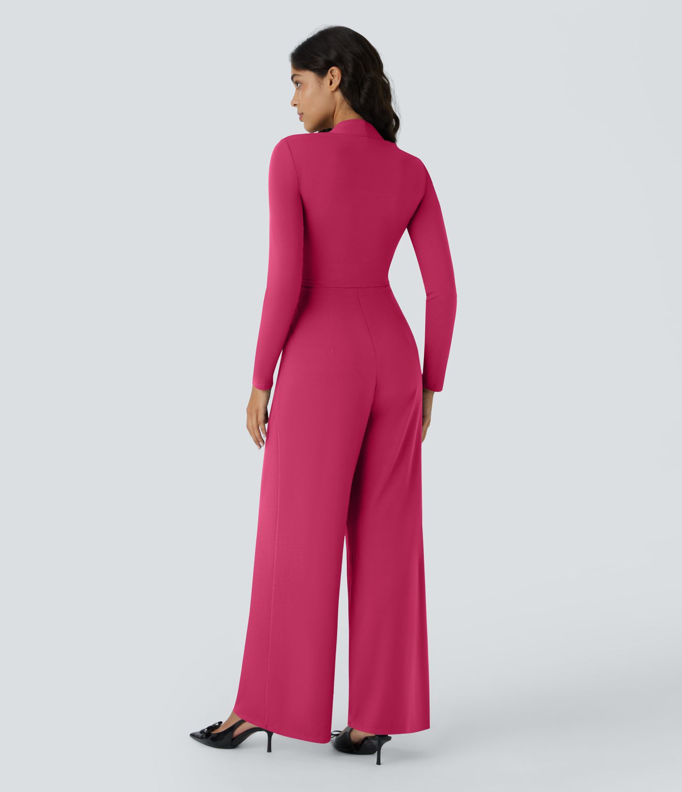 Combinaison de cérémonie à manches longues, coupe large avec poches latérales et zip invisible - Édition Easy Peasy