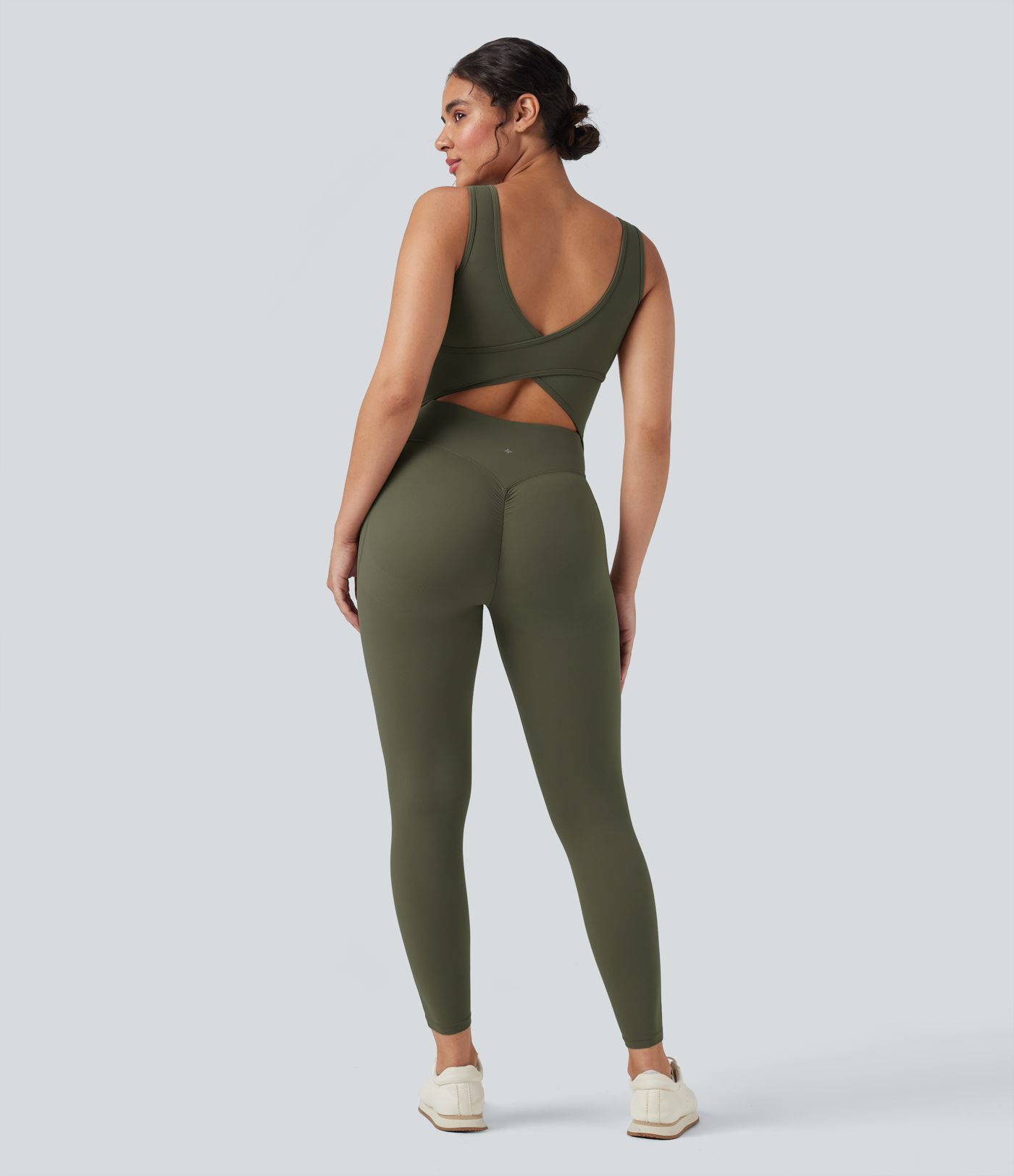 Combinaison Halara UltraSculpt™ en forme de V avec effet push-up pour les jambes et poches — Édition Easy Peezy