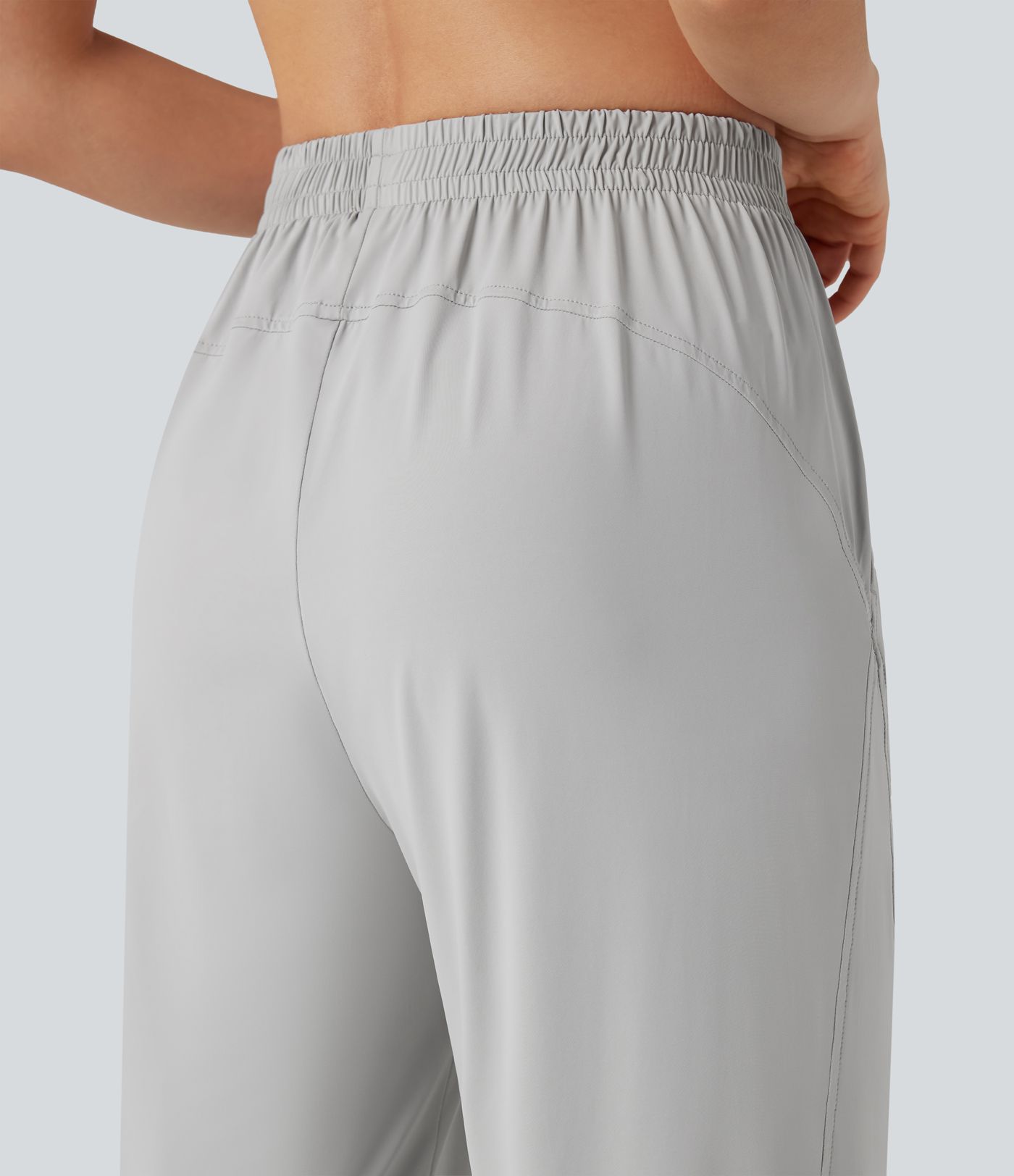 Mid Rise Cool Touch Hiking Joggers with Pockets-UPF50+