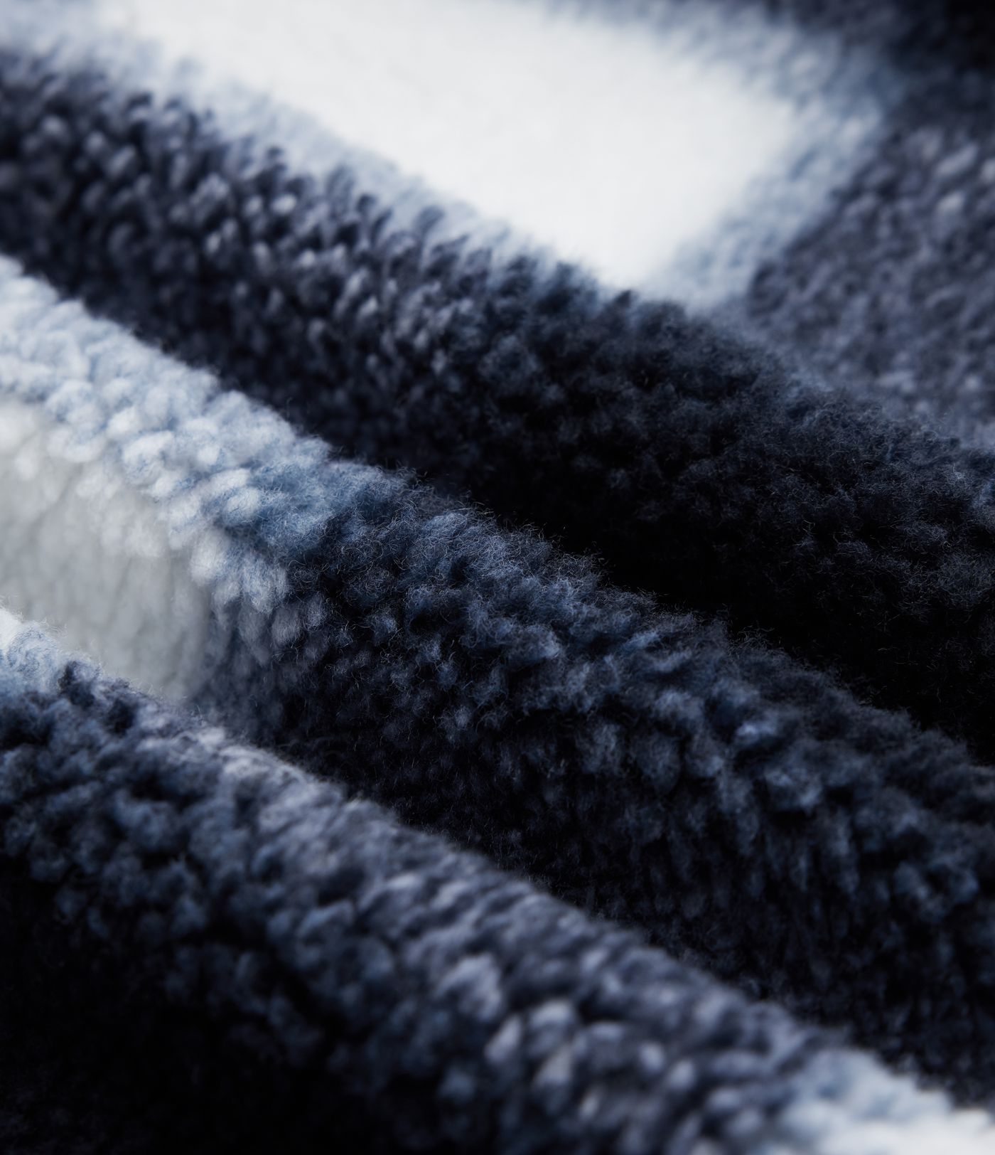 High-neck Contrast Ribbed Zip Fly Casual Sherpa Jacket with Pockets