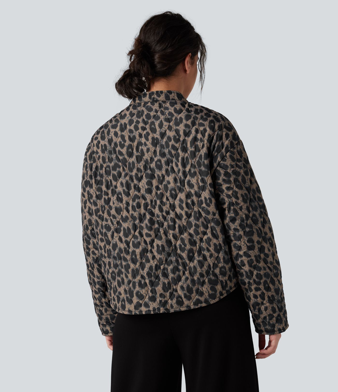 Doudoune réversible déperlante ourlet arrondi avec poches