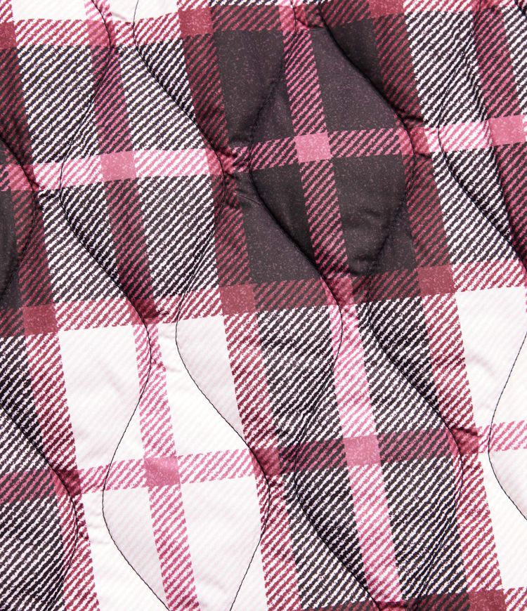 Reversible Durable Water Repellent Curved Hem Casual Quilted Jacket with Pockets