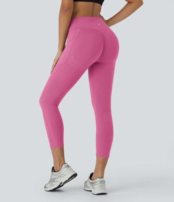 Halara UltraSculpt™ High Waisted Scrunch Butt Lifting Tummy Control Pocket Shaping Capri Training Leggings