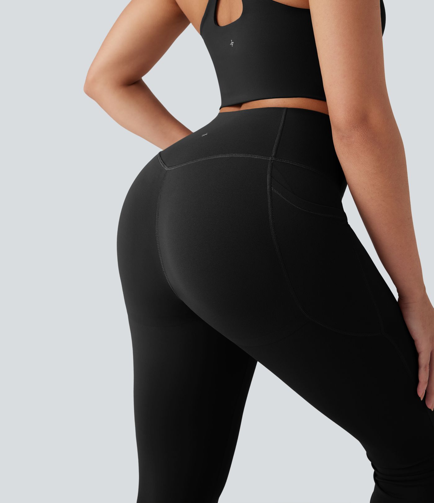 Halara UltraSculpt™ High Waisted Tummy Control Butt Lifting Shaping Yoga Bootcut Leggings with Pockets