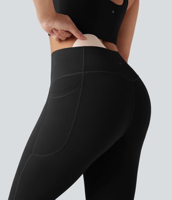 Halara UltraSculpt™ High Waisted Tummy Control Butt Lifting Shaping Yoga Bootcut Leggings with Pockets