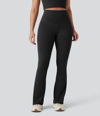 Halara UltraSculpt™ High Waisted Tummy Control Butt Lifting Shaping Yoga Bootcut Leggings with Pockets