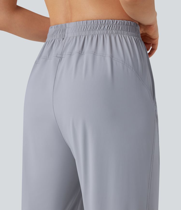 Mid Rise Cool Touch Hiking Joggers with Pockets-UPF50+