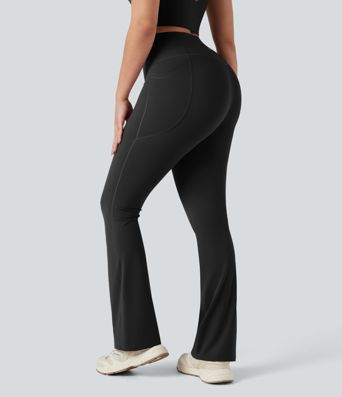 Halara UltraSculpt™ High Waisted Tummy Control Butt Lifting Shaping Yoga Bootcut Leggings with Pockets