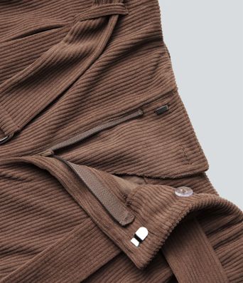 High Waisted Belted Wide Leg Corduroy Casual Pants with Pockets High Waisted Belted Wide Leg Corduroy Casual Pants with Pockets