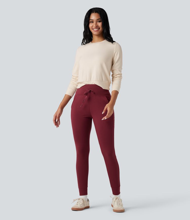 Halara HeatCore Round Neck Long Sleeve Casual Warming Top