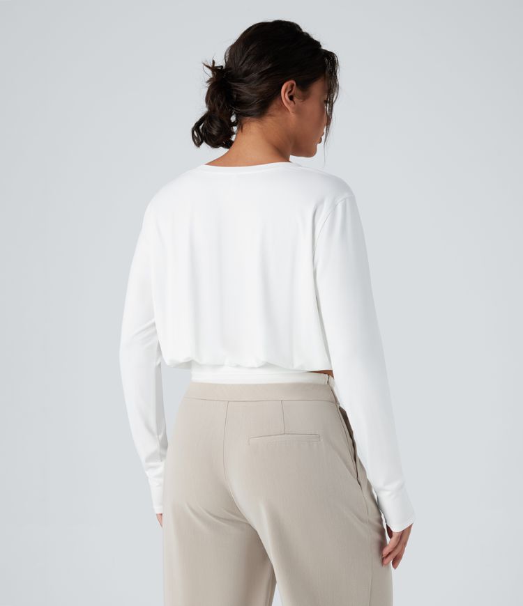 Henley Long Sleeve Casual T-Shirt